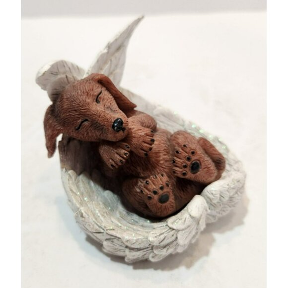 Blake Jensen Paw Prints From Heaven Dachshund Figurine Brown White #2825 - Picture 7 of 15